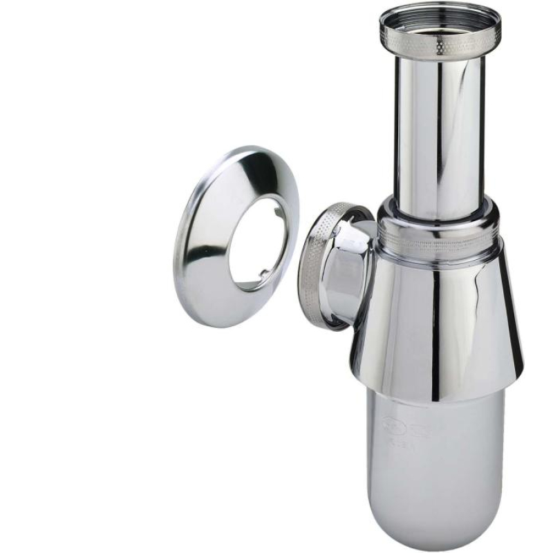 Viega - Bekersifon chroom met rozet 5/4 x 32